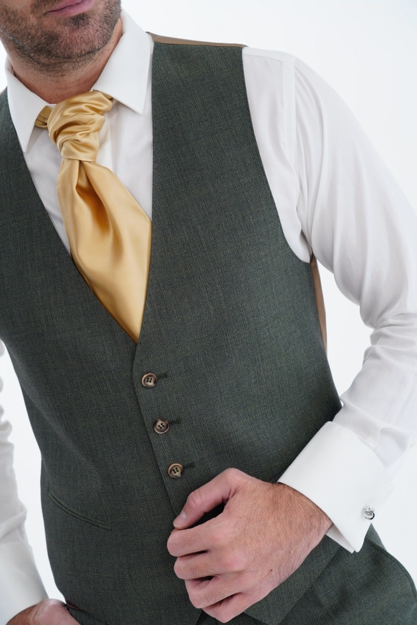 Costume sur-mesure 3 pièces - Vert eucalyptus