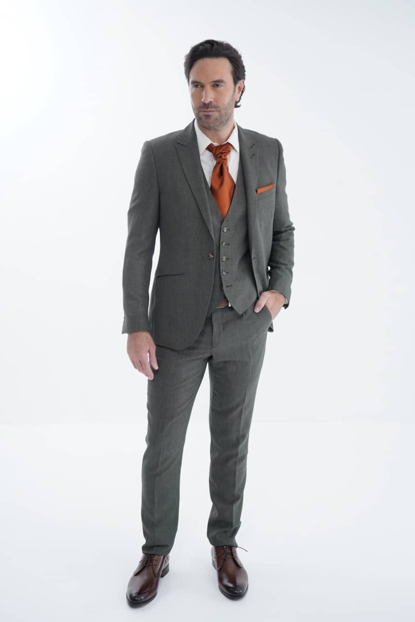 Costume sur-mesure 3 pièces - Vert eucalyptus