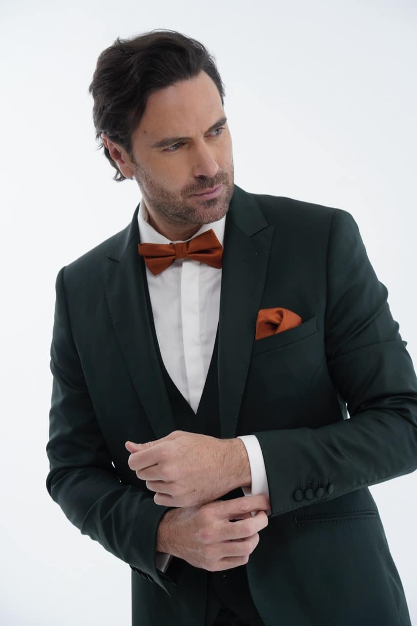 Costume 3 pièces - Vert bouteille