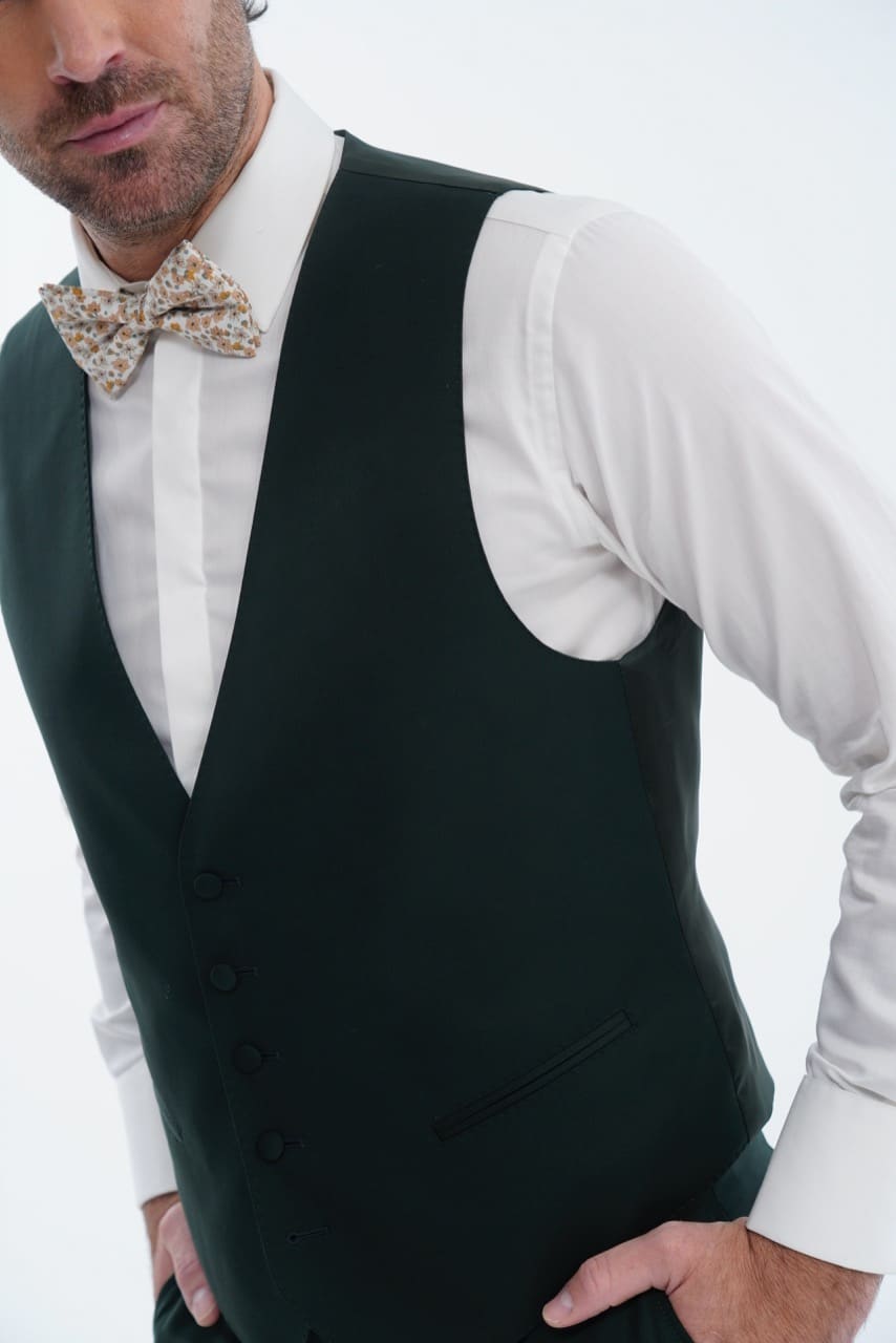 Costume 3 pièces - Vert bouteille