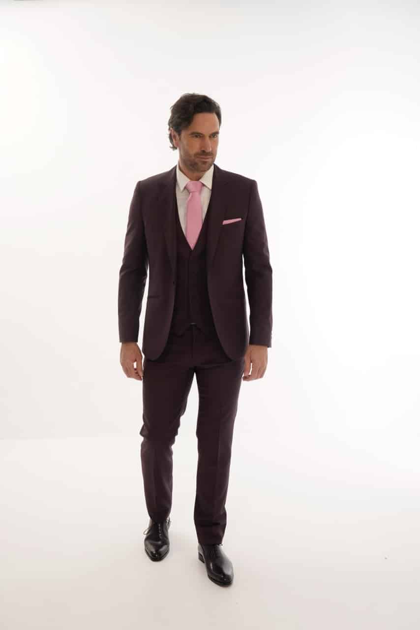 Costume 3 pièces - Prune