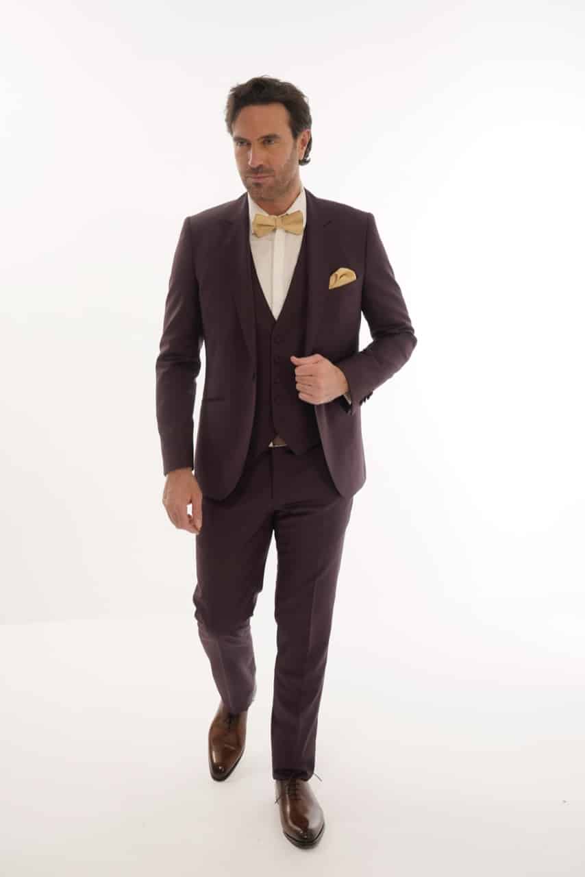 Costume 3 pièces - Prune