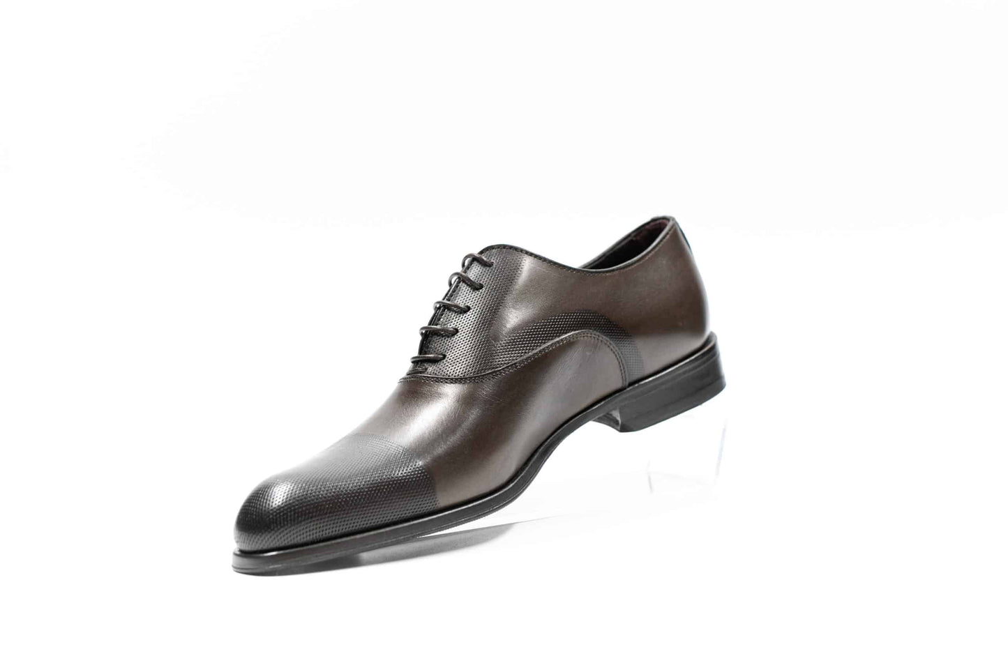 Chaussures Richelieu patine marron damassé