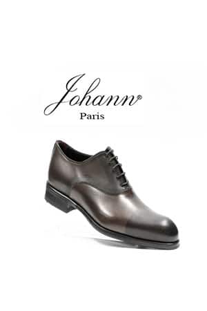Chaussures Richelieu patine marron damassé