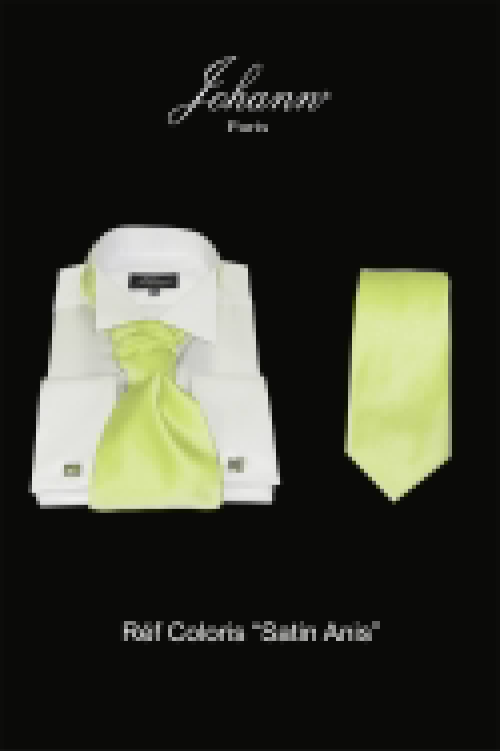 Ascot / Lavallière – Cravate – Nœud Papillon Anis