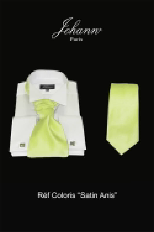 Ascot / Lavallière – Cravate – Nœud Papillon Anis