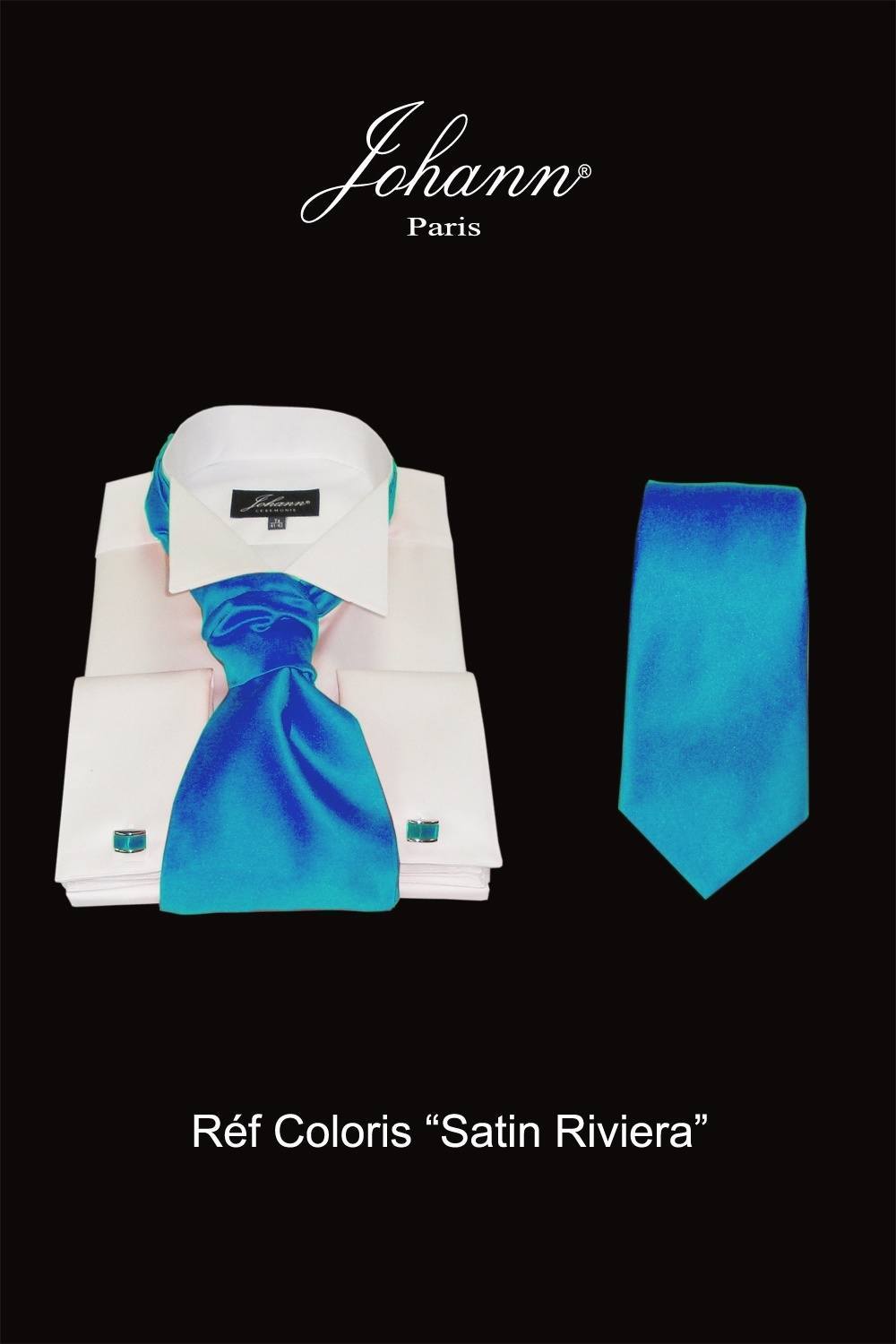 Ascot / Lavallière – Cravate – Nœud Papillon Bleu Riviera