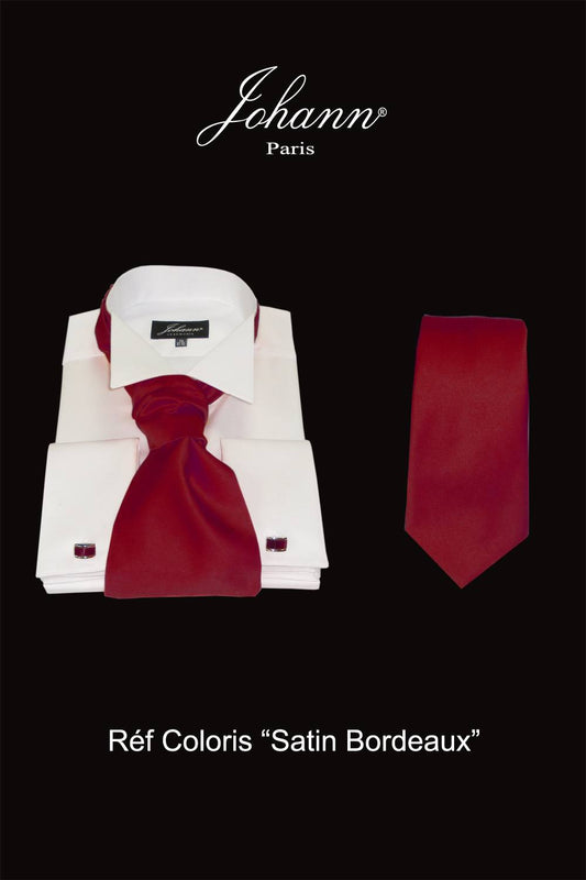 Ascot / Lavallière – Cravate – Nœud Papillon Bordeaux