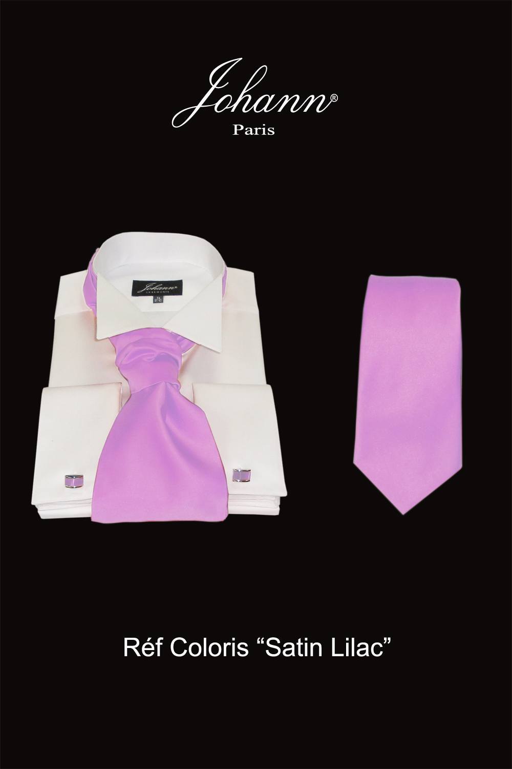 Ascot / Lavallière – Cravate – Nœud Papillon Lilas