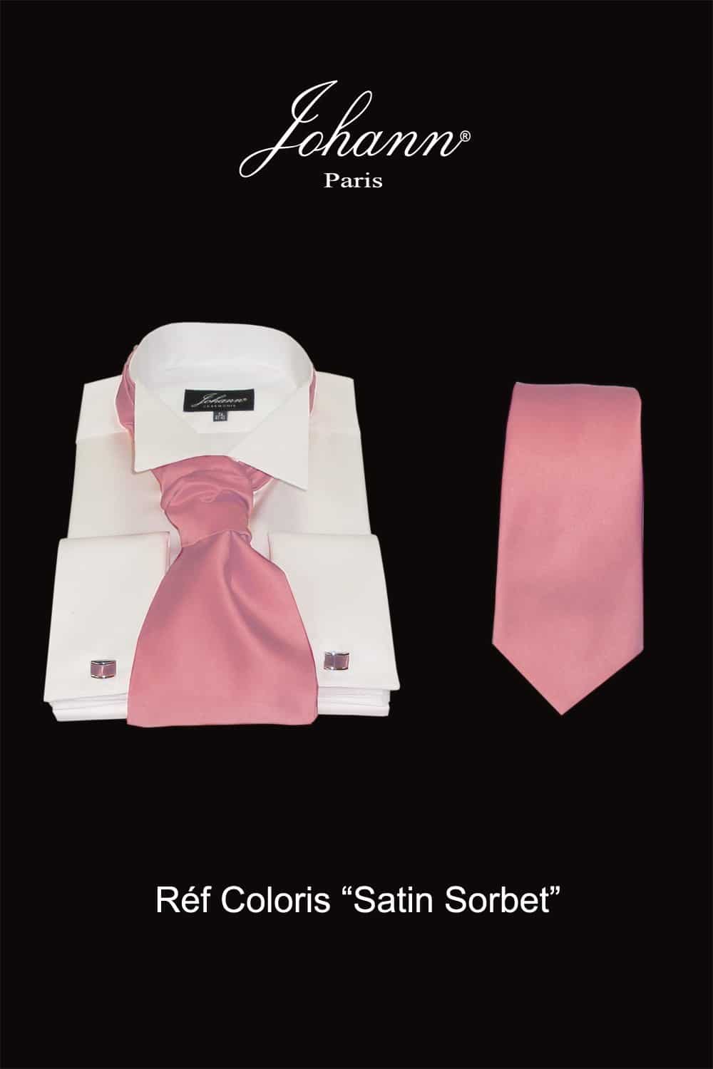 Ascot / Lavallière – Cravate – Nœud Papillon Vieux Rose