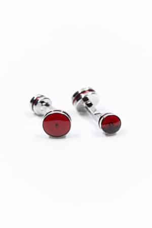 Boutons de manchette Double Rouge
