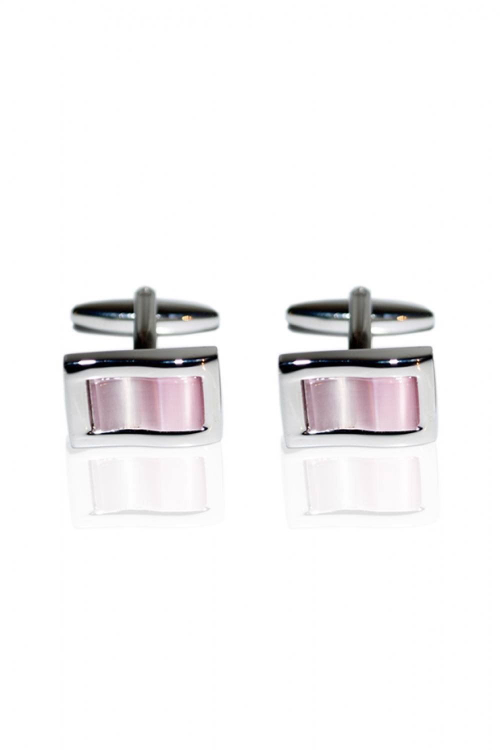 Bouton de manchette vague Rose