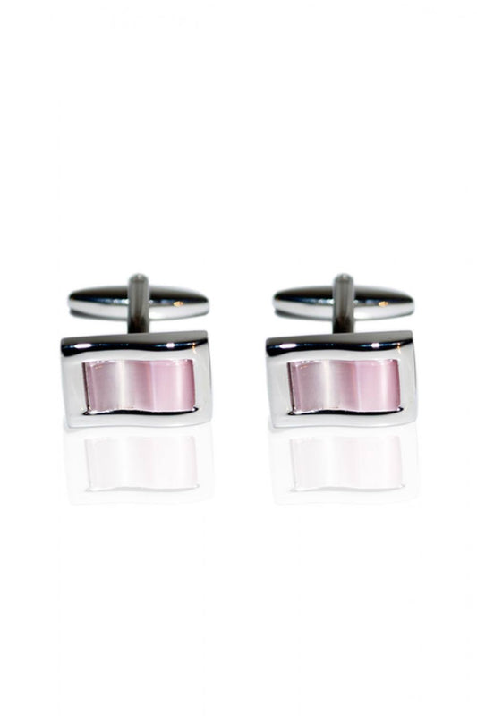 Bouton de manchette vague Rose