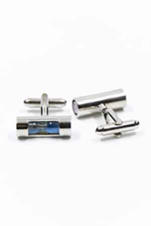 Bouton de manchette Sablier Bleu