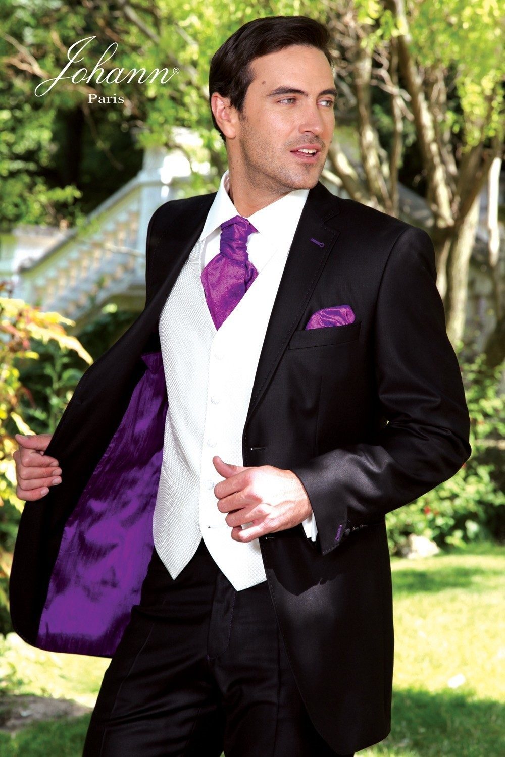 Costume Noir Chemise Rose Costume Noir Mauve – Johann-paris