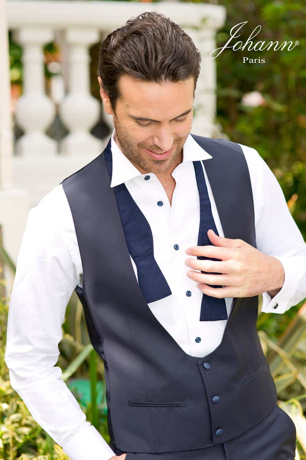 Smoking Firenze Blanc Pantalon Marine