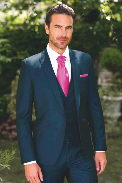 Costume mariage Parigi Bleu Vert avec Gilet