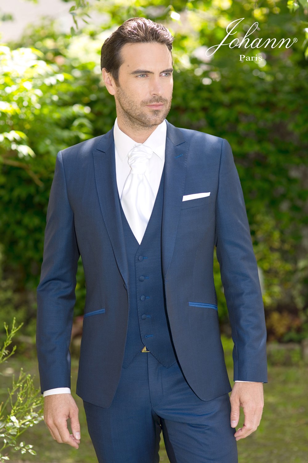 Costume mariage Parigi Bleu Roi avec Gilet
