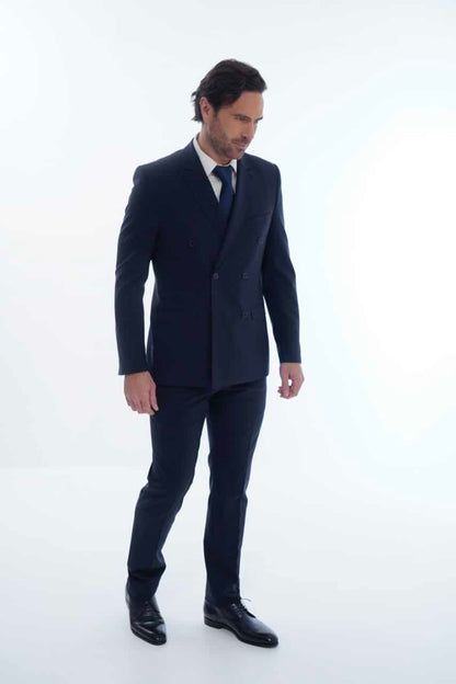 Costume croisé - Bleu marine