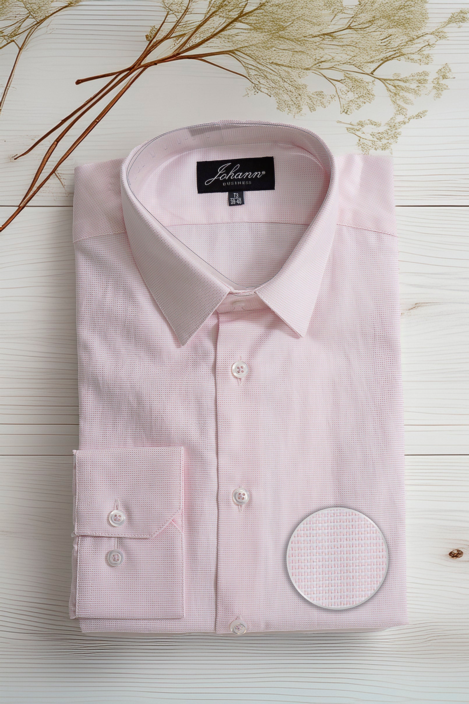 Chemise de ville rose