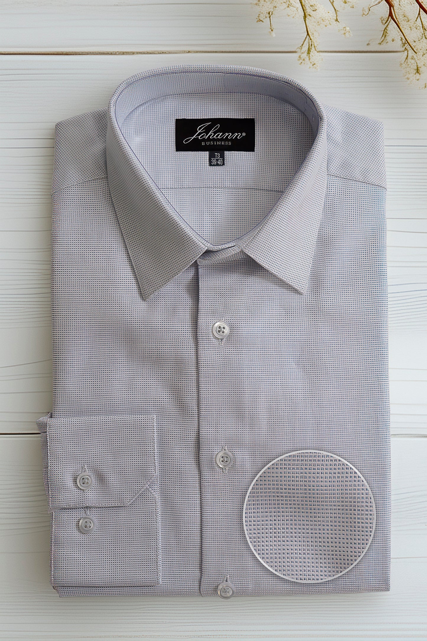 Chemise de ville grise