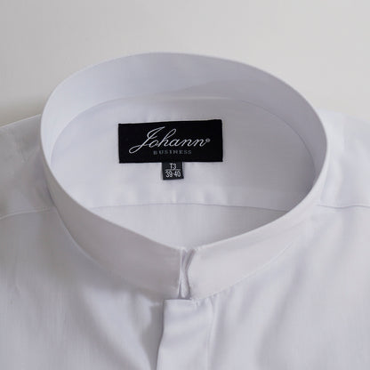 Chemise col inversé blanche