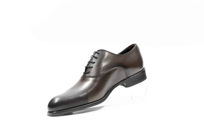 Chaussures Richelieu patine marron damassé