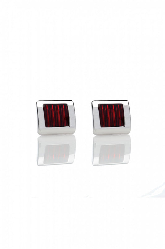 Boutons de manchette Carré Rubis