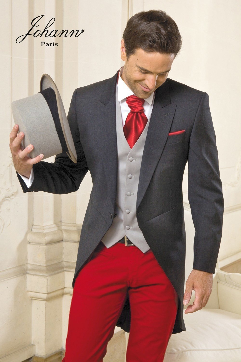 Jaquette (Vente ou Location) et Pantalon rouge